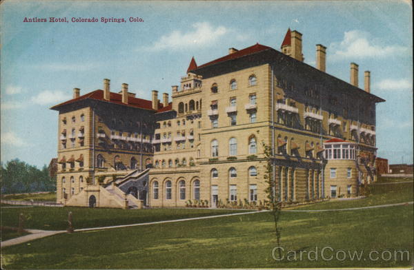 Antlers Hotel Colorado Springs CO Postcard   Card00567 Fr 