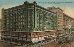 Pacific and Commercial Buildings and Emporium Postcard