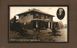 Residence of Luthar Burbank Postcard