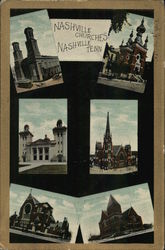 Nashville Churches Tennessee Postcard Postcard Postcard