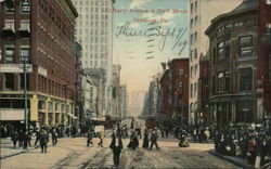 Liberty Avenue at Sixth Street Pittsburgh, PA Postcard Postcard Postcard