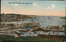 City from Fort Howe Postcard