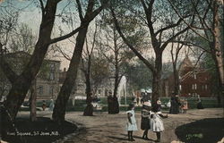 King Square Saint John, NB Canada New Brunswick Postcard Postcard Postcard