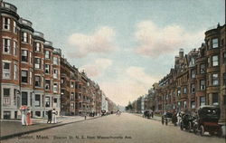 Beacon Street N.E. from Massachusetts Avenue Boston, MA Postcard Postcard Postcard