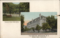 Hamilton Hotel and Franklin Park Washington, DC Washington DC Postcard Postcard Postcard