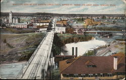 Bird's Eye View of City Postcard