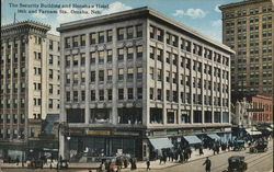 Security Building and Henshaw Hotel Omaha, NE Postcard Postcard Postcard