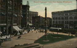 Pioneer Place and Totem Pole Postcard