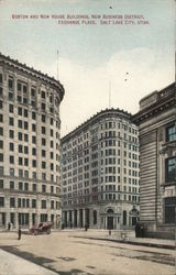 Boston and New House Buildings, Exchange Place Postcard