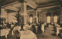 Dining Room, Hotel Walton Postcard