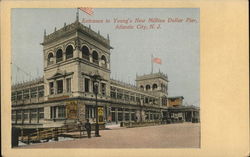 Entrance to Young's New Million Dollar Pier Postcard