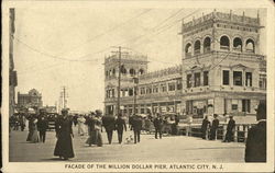 Million Dollar Pier Atlantic City, NJ Postcard Postcard Postcard