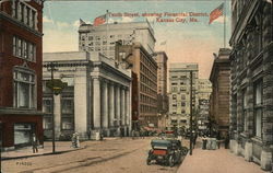 Tenth Street showing Financial District Postcard