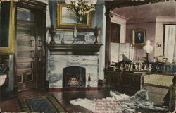 Reception Room to Wm. J. Bryant's Fairview Home Lincoln, NE Postcard Postcard Postcard