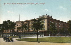 Del Prado Hotel, Midway and Washington Ave. Postcard