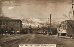 Pike's Peak Avenue Colorado Springs, CO Postcard Postcard Postcard