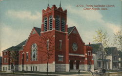 Trinity Methodist Church Cedar Rapids, IA Postcard Postcard Postcard