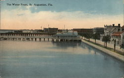 The Waterfront, Showing the Seawall, the Tourists' Promenade Postcard