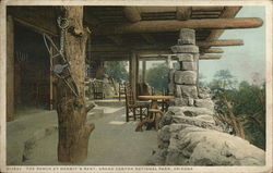 The Porch at Hermit's Rest, Grand Canyon National Park, Arizona Postcard Postcard Postcard