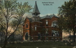 Jackson School La Salle, IL Postcard Postcard Postcard