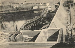 Concrete Dam Taftsville, VT Postcard Postcard Postcard