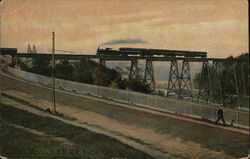 Boston and Maine Railroad Bridge Clinton, MA Postcard Postcard Postcard