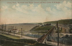 Wachusett Dam, Waste Channel and Mass. Central R.R. Bridge Clinton, MA Postcard Postcard Postcard