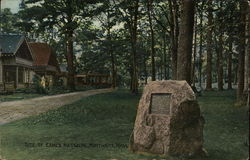 Site of Eames Massacre, Montwaite Framingham, MA Postcard Postcard Postcard