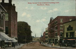 Main Street from Common looking East Postcard