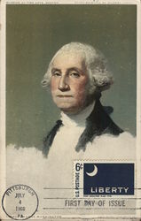 Unfinished Portrait of George Waashington by Gilbert Stuart Presidents Postcard Postcard Postcard