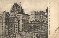 Broadway Skyscrapers near St. Paul's Church New York, NY Postcard Postcard Postcard