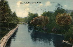 Elm Park Worcester, MA Postcard Postcard Postcard