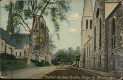 Piedmont and Union Churches, Chestnut Street Postcard