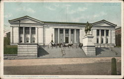 Court House and Statue of General Devens Postcard