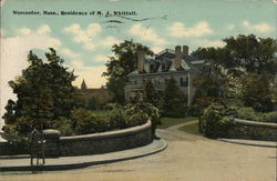 Residence of M. J. Whittall Worcester, MA Postcard Postcard Postcard