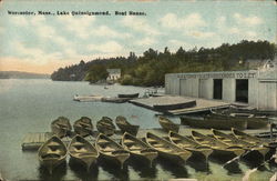 Boat House, Lake Quinsigamond Worcester, MA Postcard Postcard Postcard