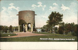 Institute Tower at Institute Park Worcester, MA Postcard Postcard Postcard