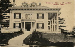 Home of Honorable L.D. Apsley Hudson, MA Postcard Postcard Postcard