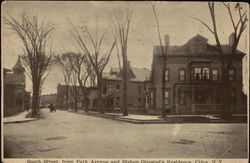 South Street From Park Avenue and Bishop Olmsted's Residence Postcard