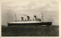 R.M.S. Queen Mary Postcard