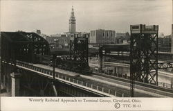 Westerly Railroad Approach to Terminal Group Cleveland, OH Postcard Postcard Postcard