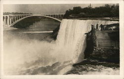 Rainbow Bridge and falls Postcard