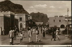 Main Street in Crater Yemen Middle East Postcard Postcard Postcard