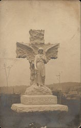 Dr. Jackson's Monument Stone with Angel, Cross Postcard