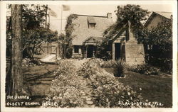 The Garden, Oldest School House Postcard