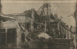 Destroyed Building, WWI World War I Postcard Postcard Postcard