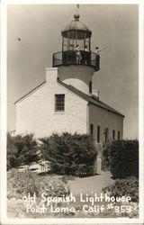 Old Spanish Lighthouse Point Loma, CA Postcard Postcard Postcard