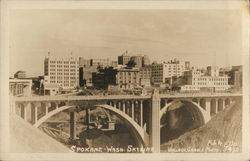 View of the City Skyline Spokane, WA Postcard Postcard Postcard