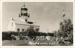 Old Spanish Lighthouse Point Loma, CA Postcard Postcard Postcard