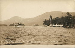 Steamer "Mohegan" at Pearl Point, Lake George Steamers Postcard Postcard Postcard